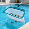 thumbnail image 1 of EGNMCR Pool Skimmer Net Heavy Duty Swimming Leaf Rake Deep Fine Nylon Mesh Bag Fast Cleaning Debris Removal Tool Pole Not Included Professional Pool Skimmer Net, 1 of 8