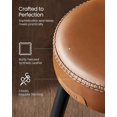 thumbnail image 4 of VASAGLE Echo Collection Bar Stools Set of 2, Kitchen Counter Stools, Breakfast Stools, Synthetic Leather with Stitching, 30-inch Tall, Home Bar Dining Room, Easy Assembly, Caramel Brown ULBC090K01, 4 of 7