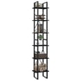 thumbnail image 2 of vidaXL 6-Tier Book Cabinet Black 40x30x210 cm Engineered Wood, 2 of 4