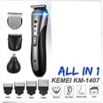 thumbnail image 1 of All in1 Wireless Hair Beard Nose Ear Shaver Clipper Trimmer Comb Grooming Tool, 1 of 4