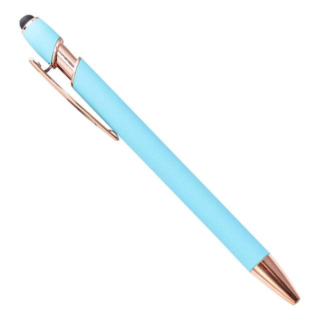 ZTTD 1 Pcs Ballpoint Pens, Fine Point Smooth Writing Pens, Soft Touch Pens For Writing Journaling Taking Notes Office Home (Light Blue)