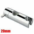 thumbnail image 1 of Adjustable Shower Head Holder for Slide Bar,Universal 19-25MM O.D. Rail Head Bracket Holder for Slide Bar Slider Clamp Bathroom Replacement 360 Degree Rotation Sprayer Holder (ABS Chrome), 1 of 11
