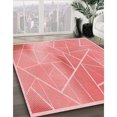 thumbnail image 3 of Ahgly Tapis d'Intérieur Lavable en Machine Carré Transitionnel Rose Pastel, 7 Pieds Carré, 3 of 7