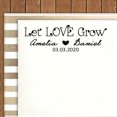 thumbnail image 2 of Printtoo Personalized Black Self Inking Let Love Grow Custom Wedding Favor Rubber Stamper-58 x 22 mm, 2 of 6