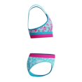thumbnail image 2 of Speedo Girl's UV Protection Printed Colour Block Thin Strap Two Piece Bikini Set Swimsuit - Picton Blue, Size 16, 2 of 4