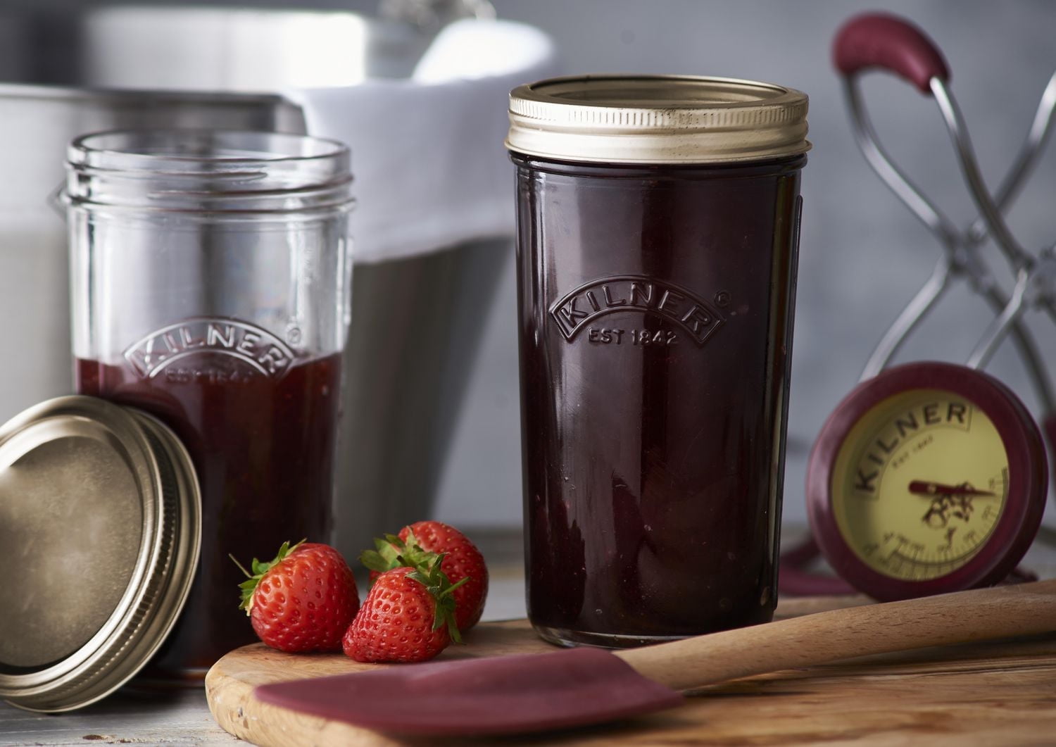 Kilner Pots Mason en verre à ouverture large avec couvercles scellés, 500ml
