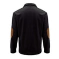 thumbnail image 5 of Besolor Mens Corduroy Sweatshirts Color Block Lapel Collar Button up Pullover Mock Neck Long Sleeve Sweaters Tops, 5 of 5