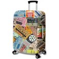thumbnail image 1 of 18-32Inch Suitcase Cover Elastic Luggage Cover Full Body Print Anti-Scratch Suitcase Protective Case Trolley Dustproof Cover Retro newspaper L, 1 of 6