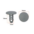thumbnail image 3 of Unique Bargains 50 Pcs Plastic Rivet 7mm Hole Car Door Trim Panel Retainer Clip Gray, 3 of 4