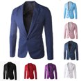 thumbnail image 4 of Fankiway Haut de Complet Décontracté pour Homme à un Seul Bouton, Couleur Unie, 4 of 4