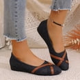 thumbnail image 4 of Wensltd Chaussures pour Femmes en Tricot Respirant à Bout Rond à Enfiler Décontractées de Marche Ballerines Plates pour Femme, 4 of 9