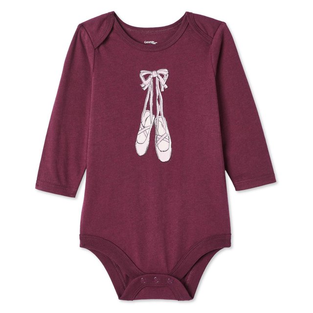 Cache-couche à manches longues George pour bébés filles