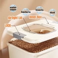 thumbnail image 4 of Airtight Pet Food Storage Container – Clear Lid Dry Food Bin with Measuring Cup – For Dog & Cat Food, Baking Supplies, Rice, Flour & Cereal – Kitchen & Pantry Organizer, 4 of 4