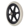 thumbnail image 3 of Wheelchair Wheel, Thickened Hub Walker Tire  Rolling Metal Ball Bearing Grey  For Replacement, 3 of 8