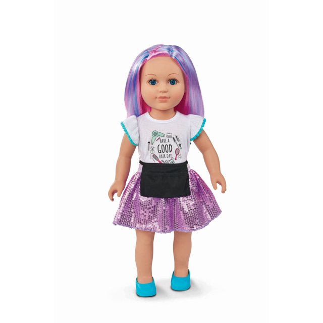 My Life As Poseable Hairstylist 18" Doll, Choose from 2 Styles