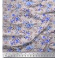 thumbnail image 1 of Soimoi Red polyester Crepe Fabric polyester Fruits Print Fabric by the Yard 52 Inch Wide, 1 of 3
