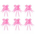 thumbnail image 1 of Unique Bargains 8' Pull Bows Gift Wrapping Pull Bow Rose Pattern Baskets Present Bows Knot Ribbon Pink 300 Pcs, 1 of 6