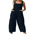 thumbnail image 1 of CNKOO Salopette Sans Manches pour Femmes Combinaison Ample Col en U Gris m, 1 of 9