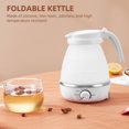 thumbnail image 3 of Foldable Kettle 0.6L Travel Silicone Stainless Steel Base Camping Kettle, 3 of 8