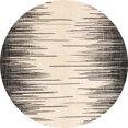 thumbnail image 1 of Ahgly Company Tapis d'Intérieur Rond Abstrait Café Brun Abstrait, 3 Pieds Rond, 1 of 6