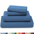 thumbnail image 1 of HAOAN Ensemble de Draps en Bambou Ultra Doux et Résistant aux Plis - Ensemble de 4 Pcs - Série 2200, 1 of 7