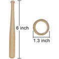 thumbnail image 3 of Baseball Stand Baseball Stand Holder Wooden Base Ball Stand Display Holder, 3 of 8
