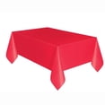 thumbnail image 4 of Unique Industries Red Solid Rectangular Plastic Tablecloths, 54" x 108" - 3ct, 4 of 4