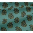thumbnail image 5 of oneOone Viscose Jersey Fabric Paisley Block Print Fabric BTY 60 Inch Wide, 5 of 5