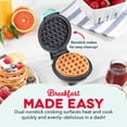 thumbnail image 3 of Dash Mini Waffle Maker Machine for Individuals, Paninis, Hash Browns, & Other on the Go Breakfast, Lunch, or Snacks, with Easy to Clean, Non-Stick Sides, Aqua, 3 of 5