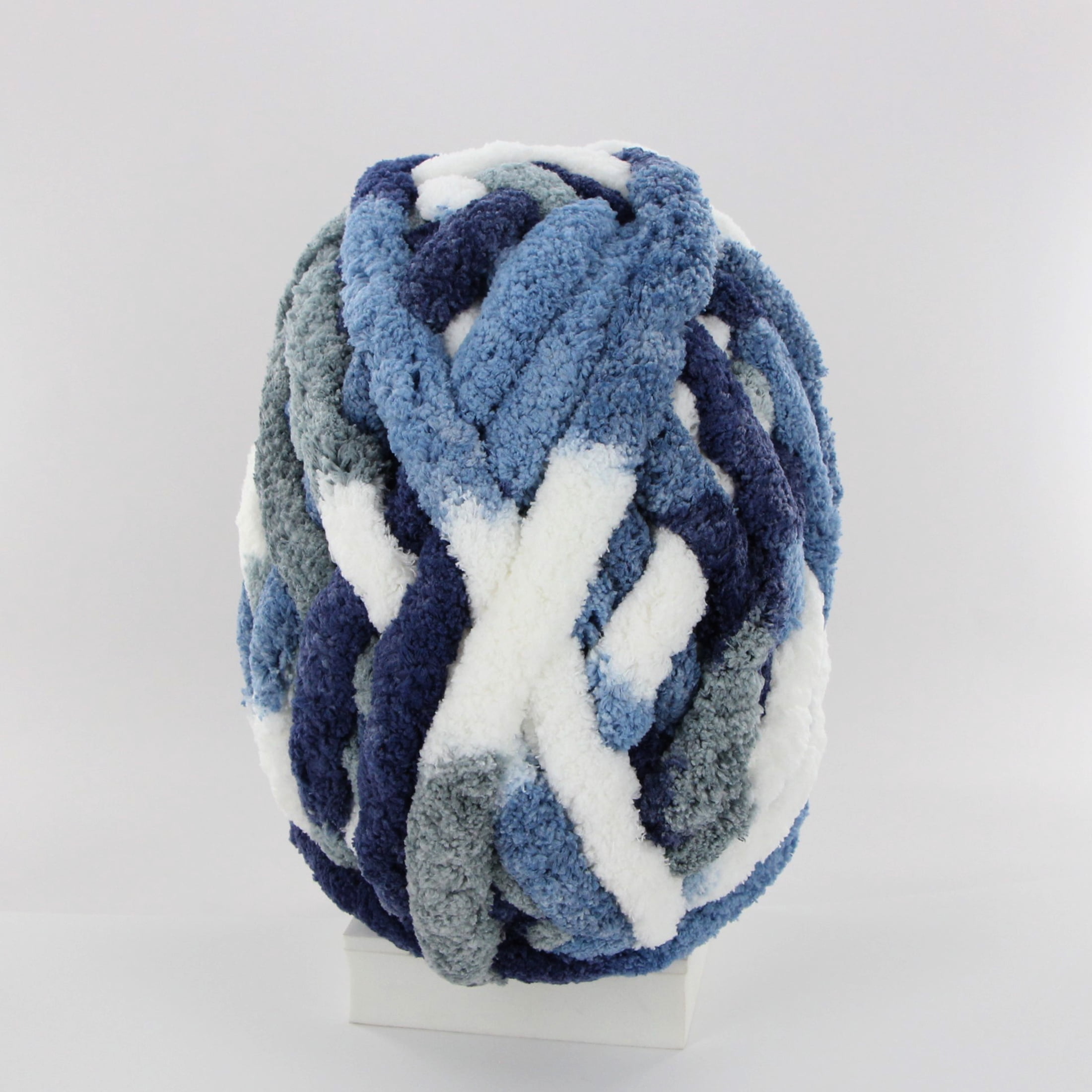 MAINSTAYS Chenille Cozy Chunky, 28,2 m (30,8 vgs), 220 g (7,7 oz), 100% polyester, bord de mer