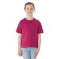 thumbnail image 1 of Jerzees Youth DRI-POWER Active Short Sleeve Crew T-Shirt, L, Cyber Pink, 1 of 3
