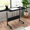 thumbnail image 1 of SOGES Bureau d'Ordinateur Portable Réglable et Mobile avec Fente Intégrée pour Lit et Sofa, Noir, 1 of 5