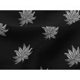 thumbnail image 4 of oneOone Viscose Jersey Fabric Leaves Block Printed Fabric 1 Yard 60 Inch Wide, 4 of 5