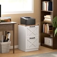 thumbnail image 2 of HOMCOM Classeur à 2 Tiroirs, Armoire de Classement pour Formats Lettre/A4, Blanc, 2 of 10