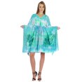 thumbnail image 1 of Bimba Robe Caftan Imprimée Maxi Robe Robe pour Femmes Tenue de Plage Courte Couvre-Maillot, 1 of 7