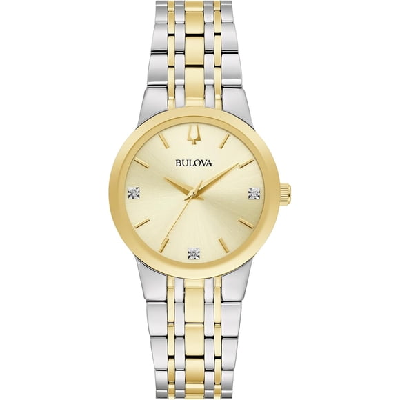 Bulova Modern Two-Tone Diamond Accent Ladies Watch