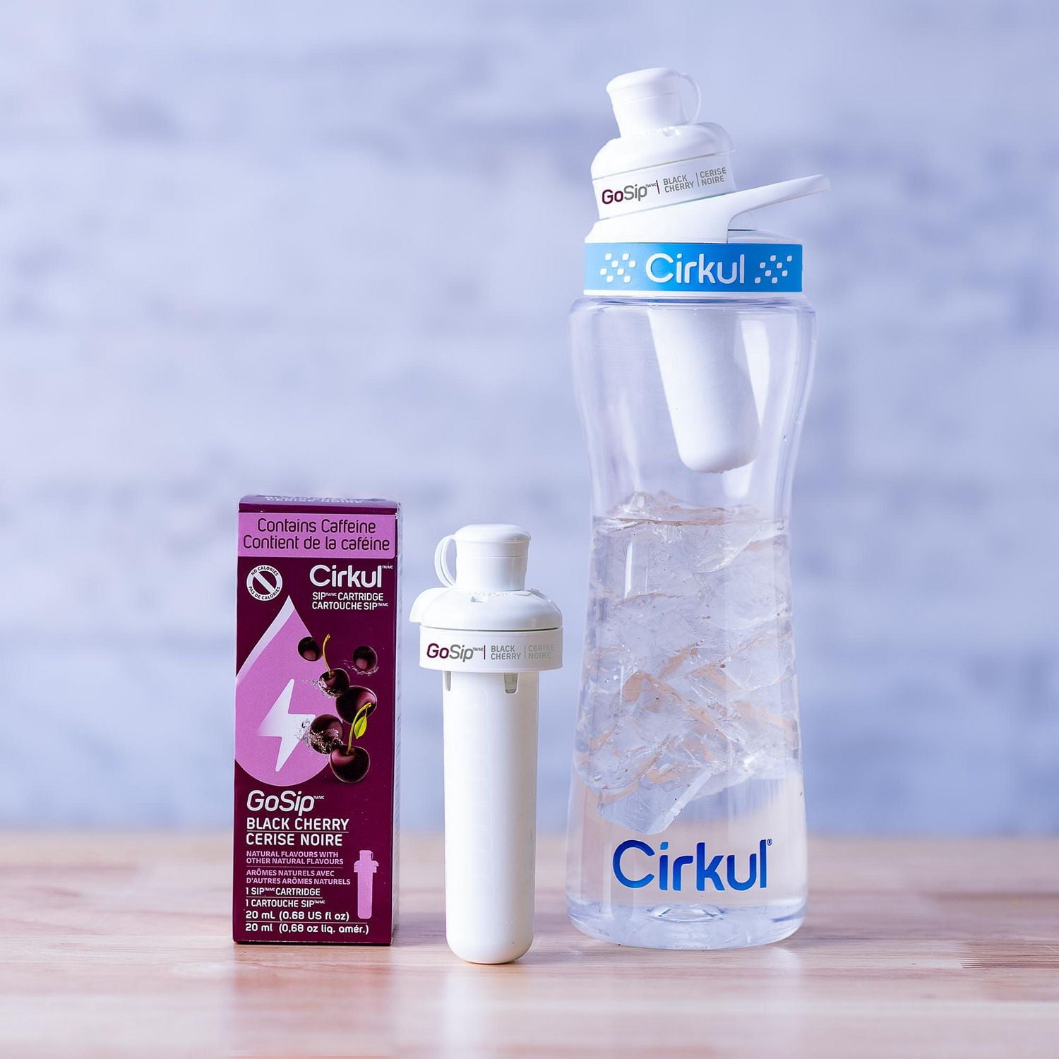 Cirkul GoSip Aromatisant d’eau à saveur de Cerise noire, paquet d’un cartouche