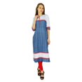 thumbnail image 3 of Phagun Kurta Bollywood Indienne de Designer pour Femmes Kurti Ethnique Tunique en Coton Robe, 3 of 5