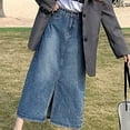 thumbnail image 4 of jovati Robe en Denim pour Femmes Décontractée Été Robe en Denim pour Femmes Printemps et Été Jupe à Poches Jupe Décontractée Mi-Longue, 4 of 6