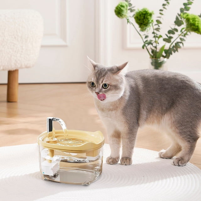Pet Supplies Water Triple Filter Automatic Cat Dog 5072OZ Quiet With LED Indicator For Felines