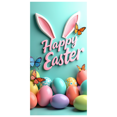 thumbnail image 2 of Easter Bunny Spring Celebration Festive Backdrop Banner Decorations Egg Party Supplies Photography Props Background, 2 of 4