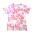 thumbnail image 1 of Hauts d'Été Décontractés Filles Garçons Mode Manches Courtes Dégradé Imprimé Hauts Col Rond Enfant T-Shirt Ample d'Été, 1 of 6