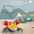 thumbnail image 2 of yeacher Rechargeable Interactive Crab Toy with LED Lights & Music – Durable ABS Material, USB Charging, Fun Crawling Motion for Kids (English Packaging), 2 of 7