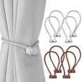 thumbnail image 1 of ORUYROP 8 Pcs Embrasses Magnétiques pour Rideaux, Style Européen Embrasses Pratiques pour Draperies, Embrasses Décoratives pour Draperies avec Support de Retenue pour Rideaux de Fenêtre, Aucun Outil Requis, 1 of 6