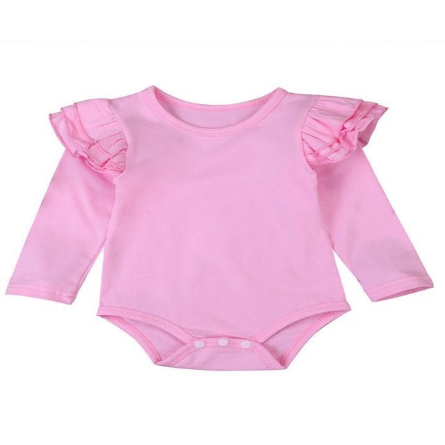 Barboteuse pour Nouveau-Née Fille, Justaucorps à Volants, Combinaison, Tenue