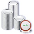 thumbnail image 1 of 100-Count Canning Lids Split-type Mason Jar Lids Food Safe Material, Leak Proof (70mm, Silver, Lids), 1 of 6