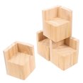 thumbnail image 3 of 4Pcs Khaki Wood Riser for Rectangle Bed Risers 5cm Height Increase, 3 of 8