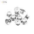 thumbnail image 3 of Unique Bargains Pin Backs Metal Lapel Pin Backing Enamel Pin Brooch Holder Locking Clasp Silver Tone 10 Pack, 3 of 6
