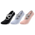 thumbnail image 1 of Pilates Socks for Women with Grips Non Slip Yoga Socks 3 Pcs, 1 of 8