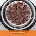 thumbnail image 2 of CIMAXIC 1 Set 5 Layers Dehydrator Rack Air Fryer Cooker Rack Stainless Steel Stand Accessories Compatible with Ninja Grill 6.5 Quarts and 8 Quarts (Assorted Color),8.27"X7.87"X6.3", 2 of 4